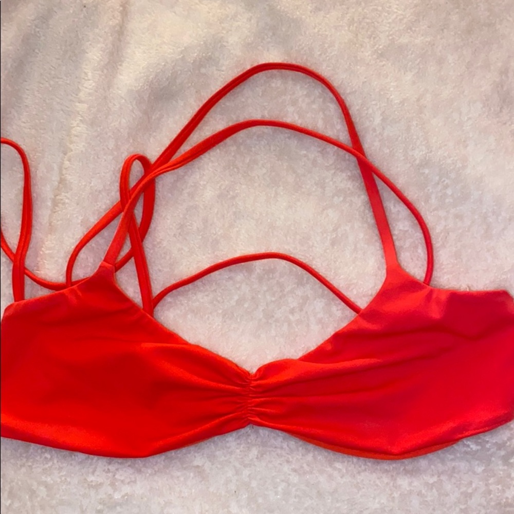 billabong neon bikini top